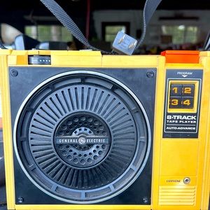 8-Track Portable and plug-in. General Electric made. And 70s sound is THIS!